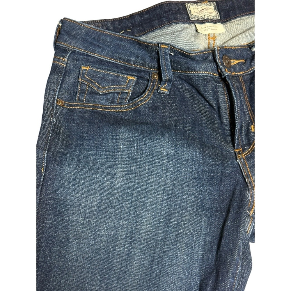 Levi Signature Jeans Women's  low boot cut 545 dark wash casual western size 8 - Picture 2 of 13